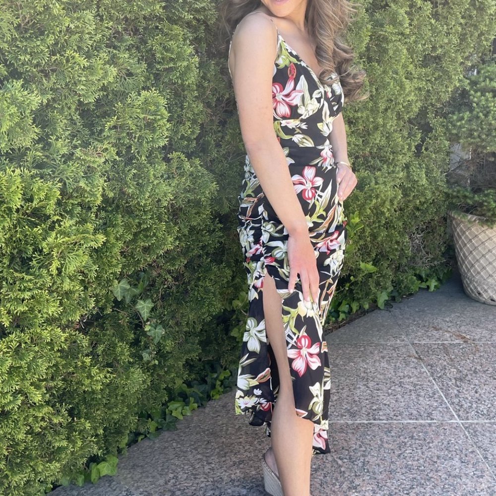 Floral Ruffle Tank Dress